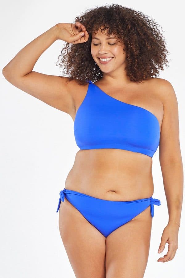 Sustainable swimwear - woman wearing vitamin a swim